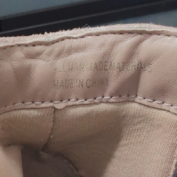 Lulu's Elegant Sz 6 Tan Fabric Suede Boots Booties - Picture 9 of 10